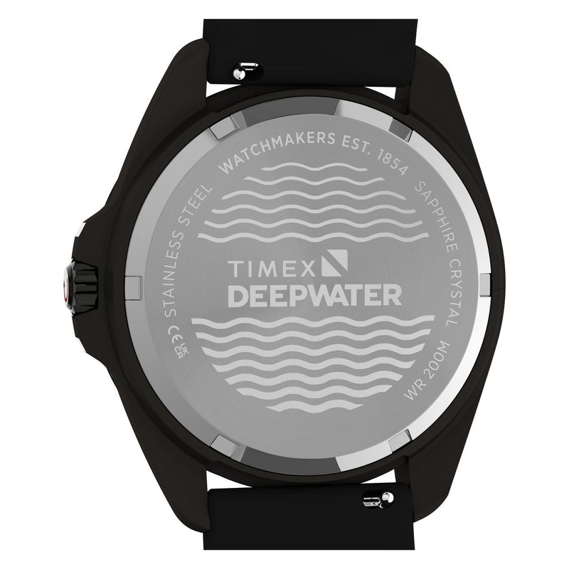 Timex Deepwater Round 41mm Black Dial Analog Men Watch - TW3A02000UJ Watch Timex