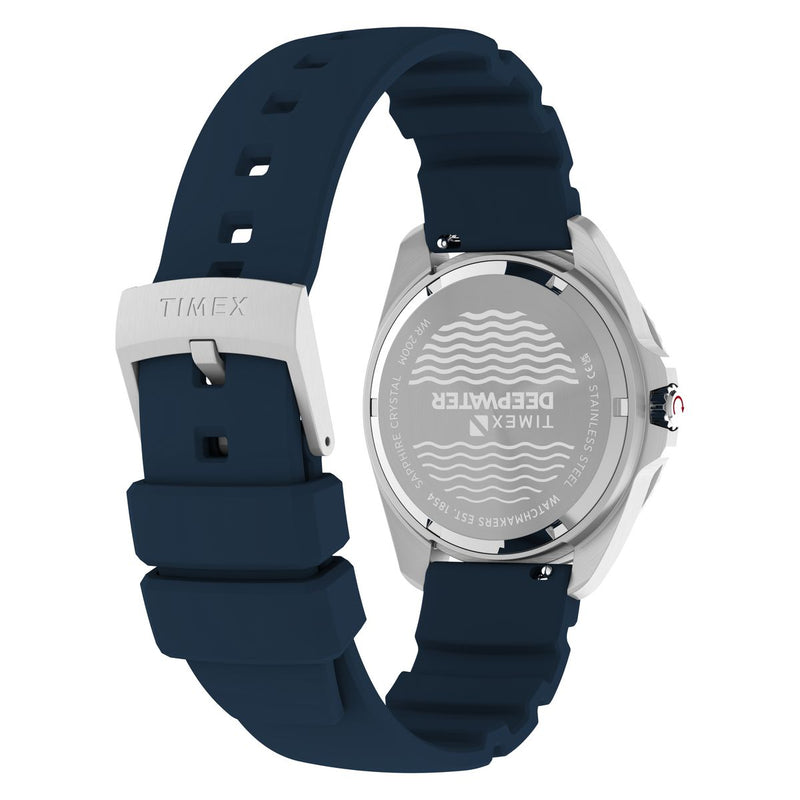 Timex Deepwater Round 41mm Blue Dial Analog Men Watch - TW3A01900UJ Watch Timex