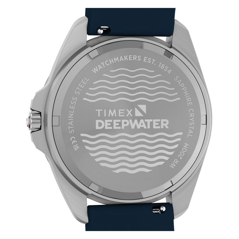 Timex Deepwater Round 41mm Blue Dial Analog Men Watch - TW3A01900UJ Watch Timex