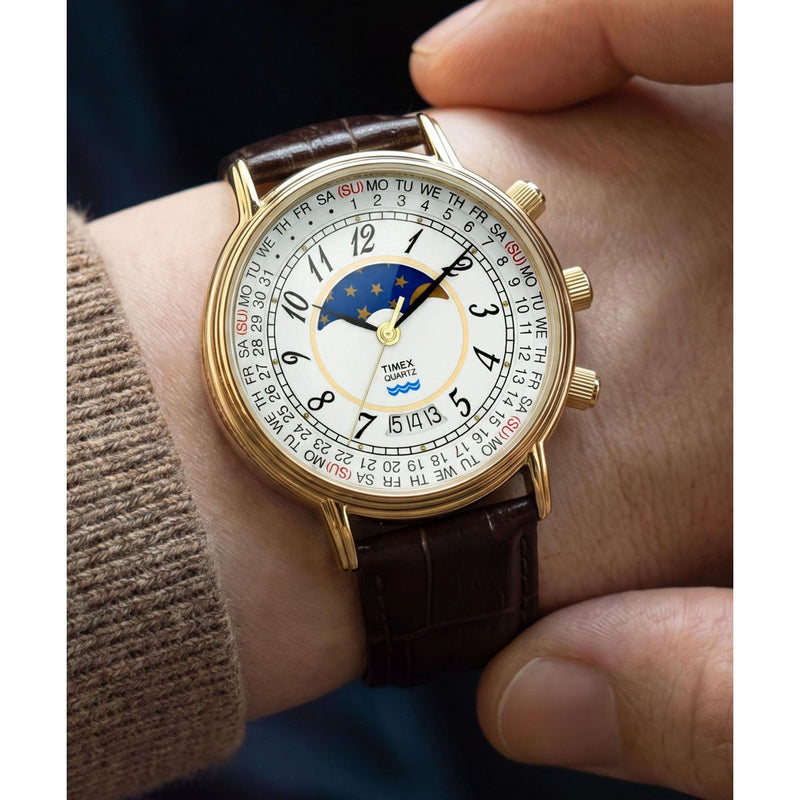 Timex Round 37mm White Dial Analog Men Watch - TW2Y99000UJ Watch Timex