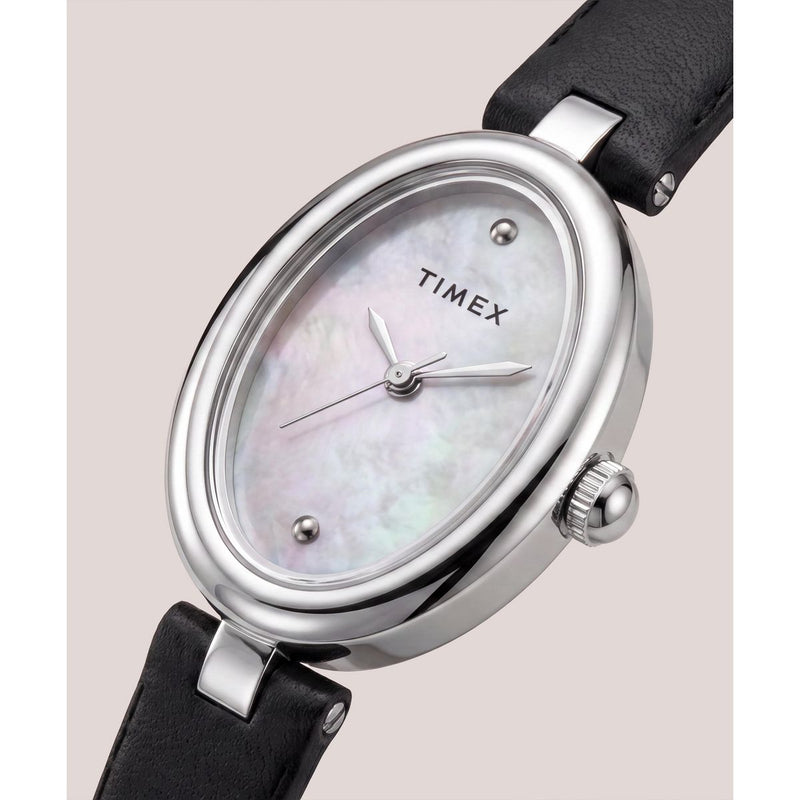 Timex Cavatina Oval 22mm White Dial Analog Women Watch - TW2Y86400UJ Watch Timex