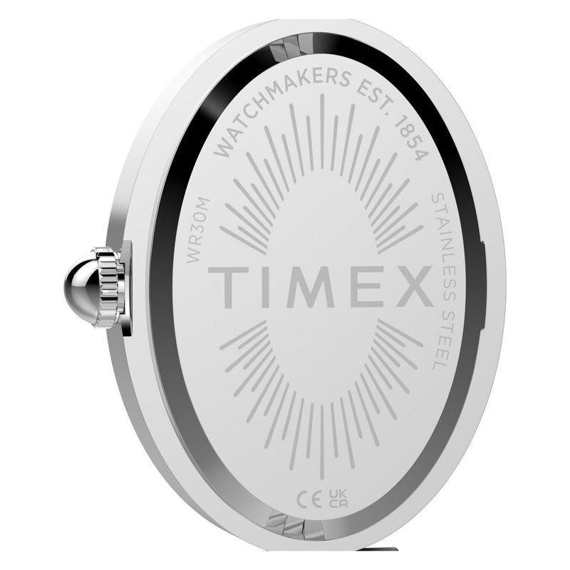 Timex Cavatina Oval 22mm White Dial Analog Women Watch - TW2Y86000UJ Watch Timex