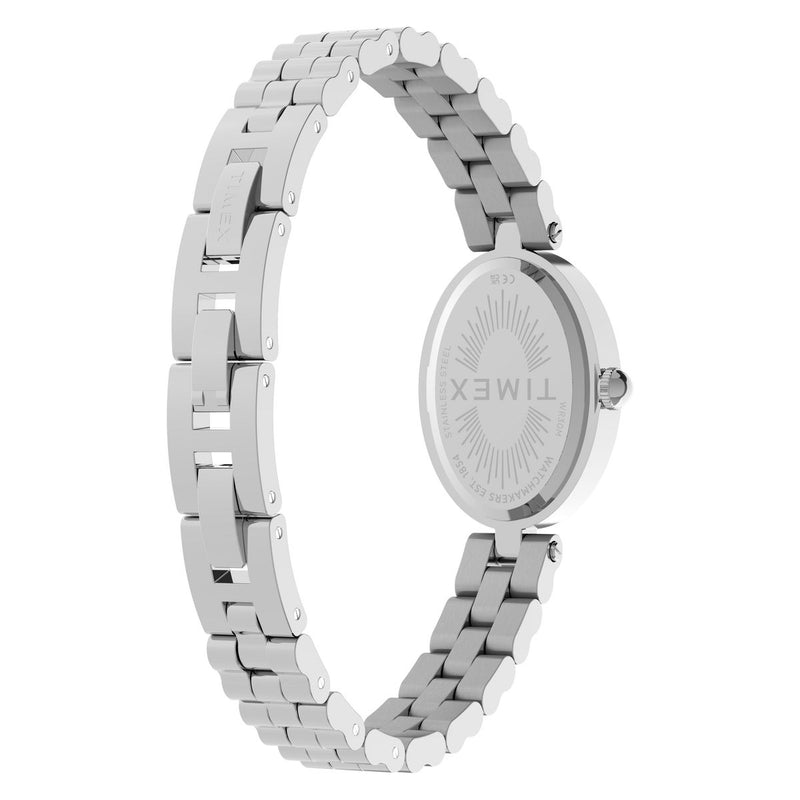 Timex Cavatina Oval 22mm White Dial Analog Women Watch - TW2Y86000UJ Watch Timex