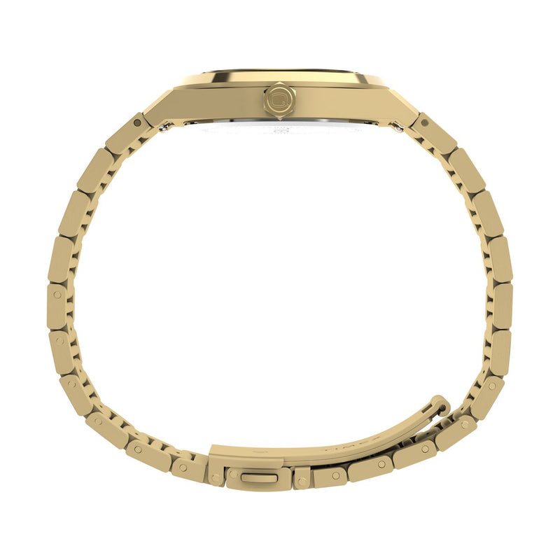 Timex Q Round 34mm Gold Dial Analog Women Watch - TW2Y82000UJ Watch Timex