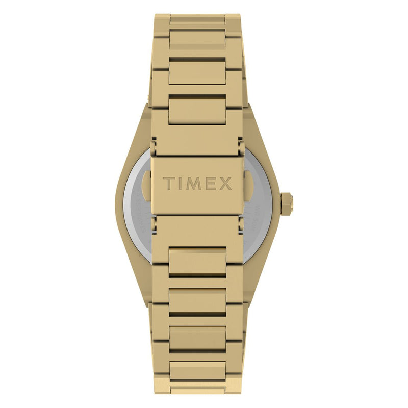Timex Q Round 34mm Gold Dial Analog Women Watch - TW2Y82000UJ Watch Timex