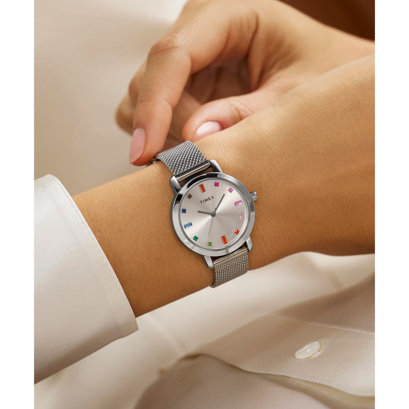 Timex Round 31mm Silver Dial Analog Women Watch - TW2Y48600UJ Watch Timex