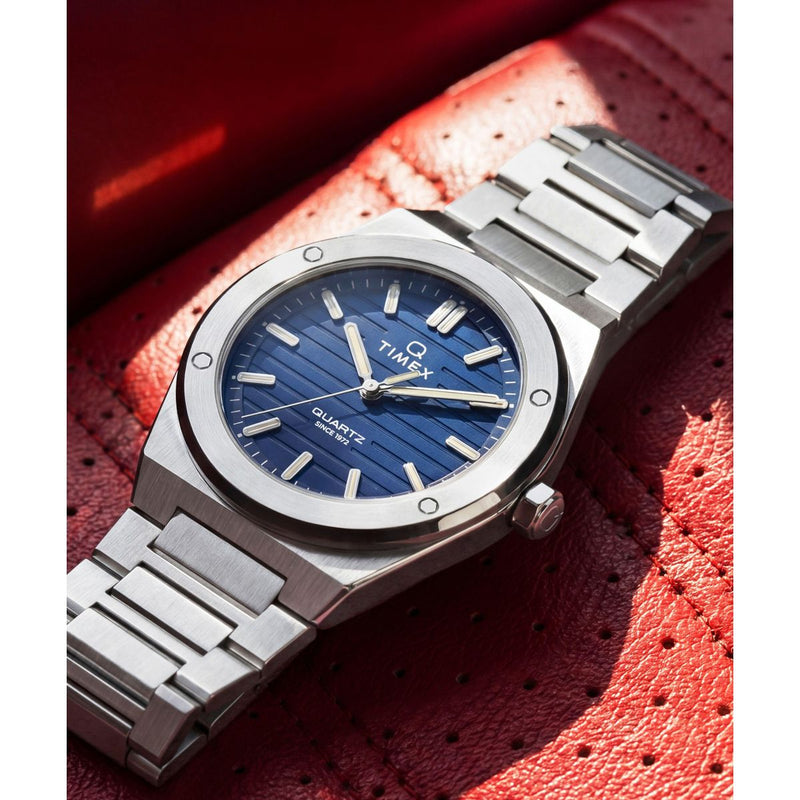 Timex Q Round 41mm Blue Dial Analog Men Watch - TW2Y81400UJ Watch Timex