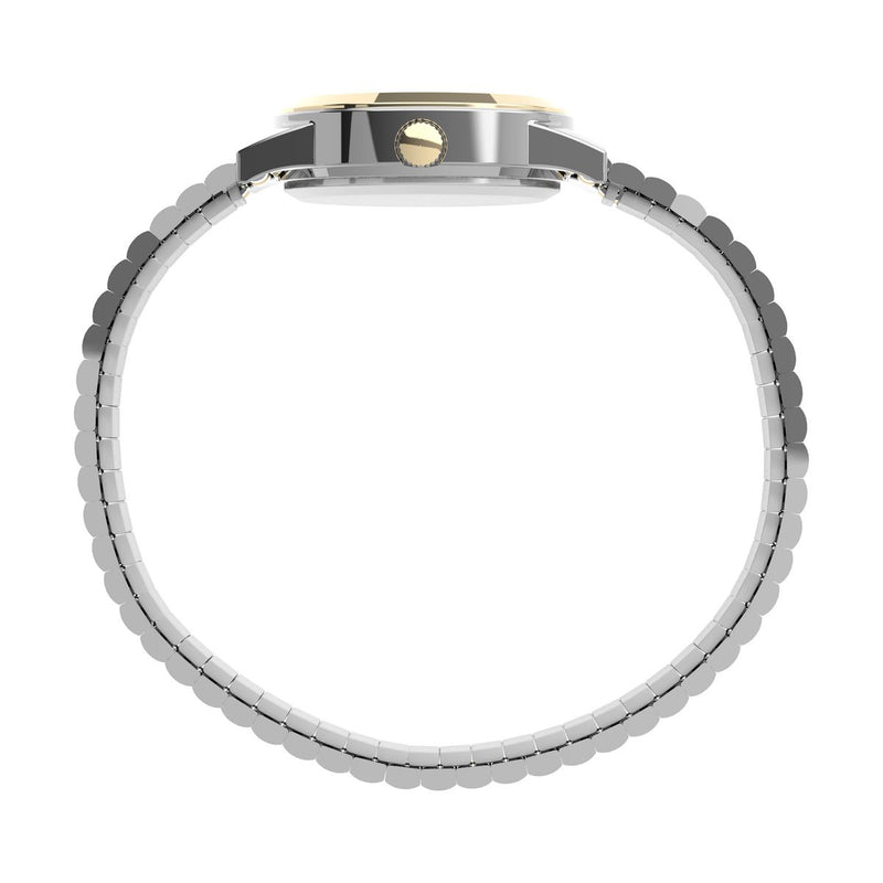 Timex Round 25mm White Dial Analog Women Watch - T2M828UJ Watch Timex