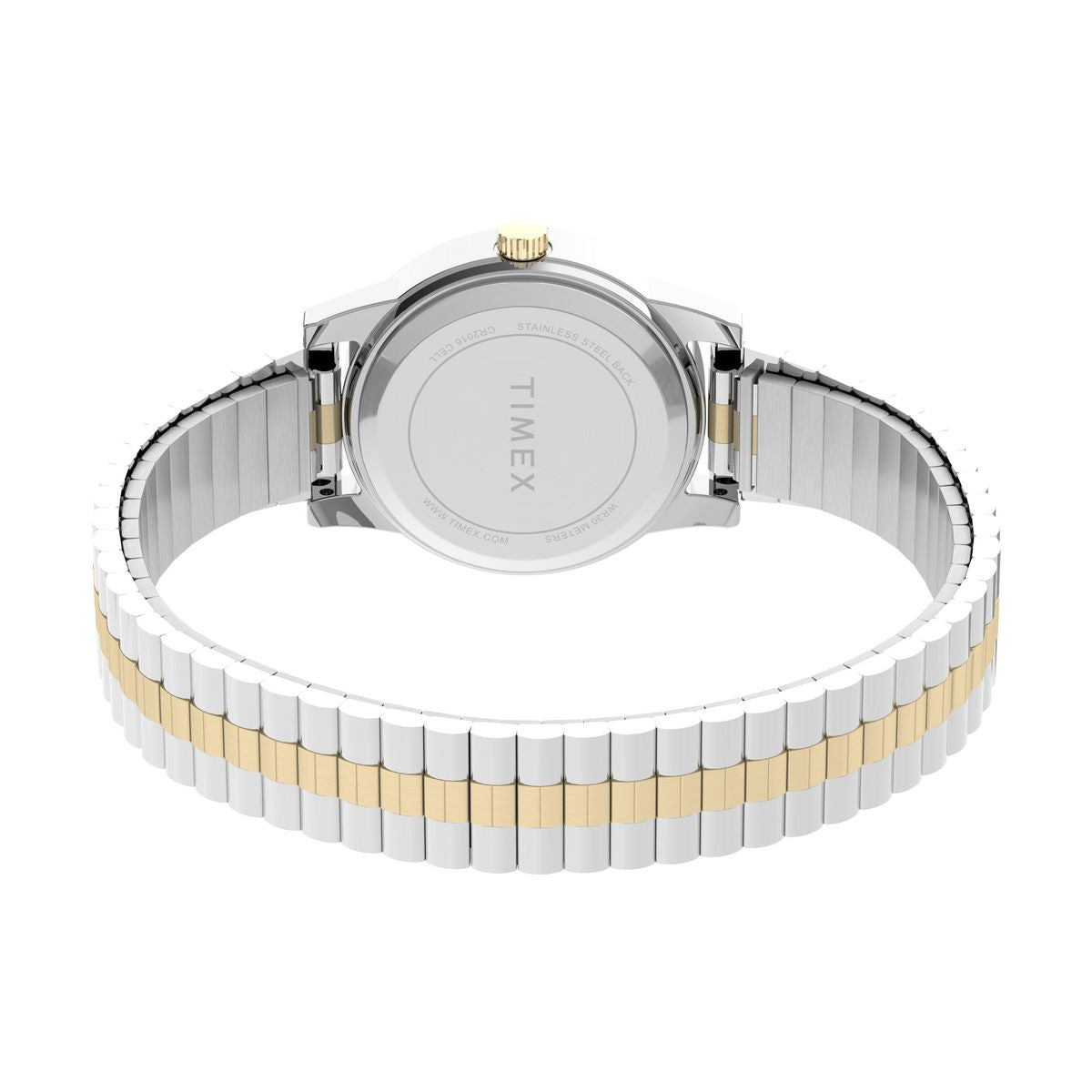 Timex Round 25mm White Dial Analog Women Watch - T2M828UJ Watch Timex