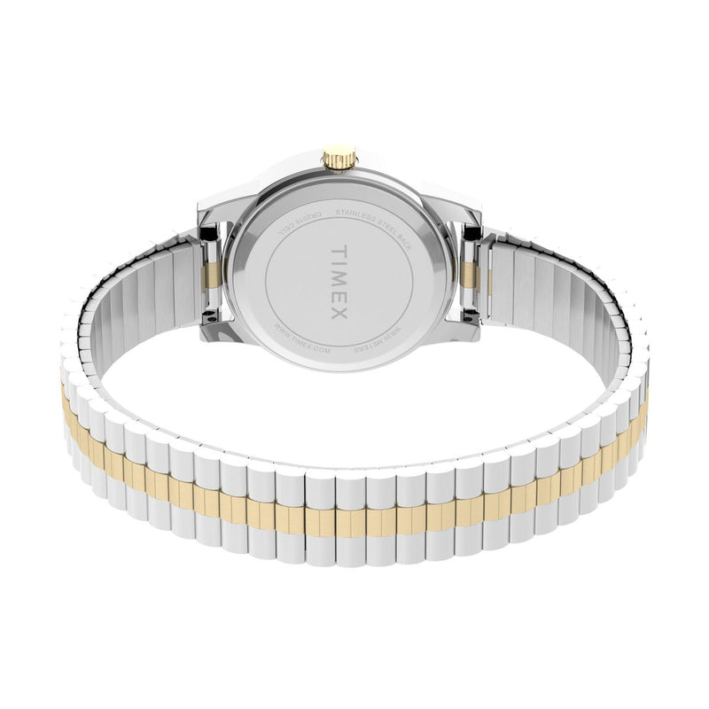 Timex Round 25mm White Dial Analog Women Watch - T2M828UJ Watch Timex