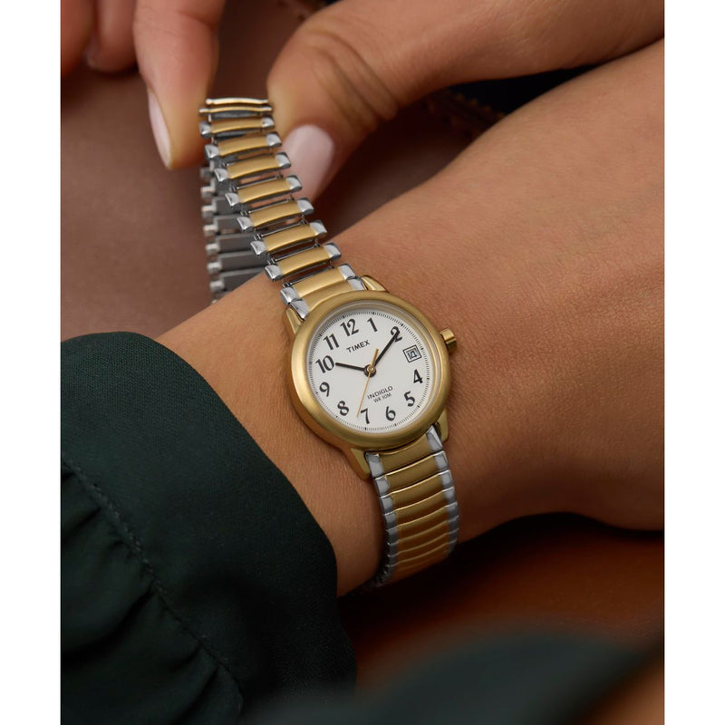 Timex Easy Reader Round 25mm White Dial Analog Women Watch - T2H491UJ Watch Timex