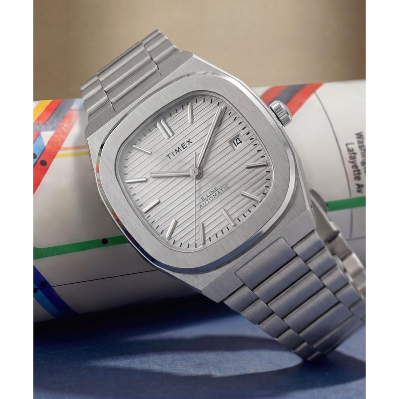 Timex Square 38mm Silver Dial Analog Men Watch - TW6A00500UJ Watch Timex