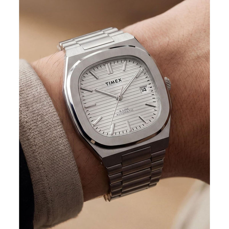 Timex Square 38mm Silver Dial Analog Men Watch - TW6A00500UJ Watch Timex