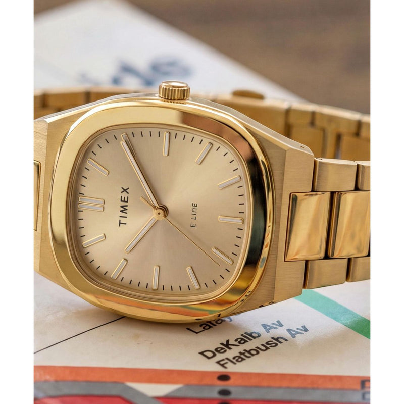 Timex Square 30mm Champagne Dial Analog Women Watch - TW6A00900UJ Watch Timex