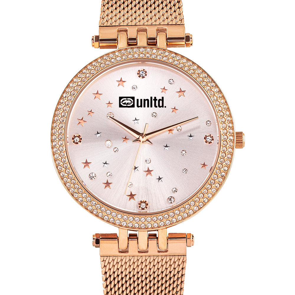 Unltd. By Timex Group Silver Round Dial Quartz Analog Women Watch