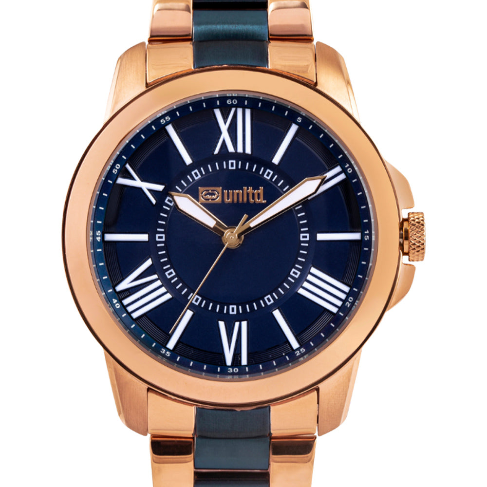 Unltd. By Timex Group Blue Round Dial Quartz Analog Men Watch Watch Unltd.