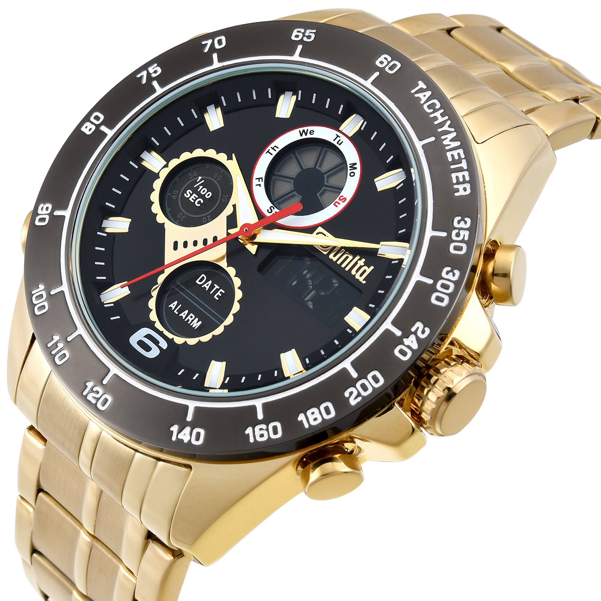 Unltd. By Timex Group Black Round Dial Quartz Ana-Digi Men Watch