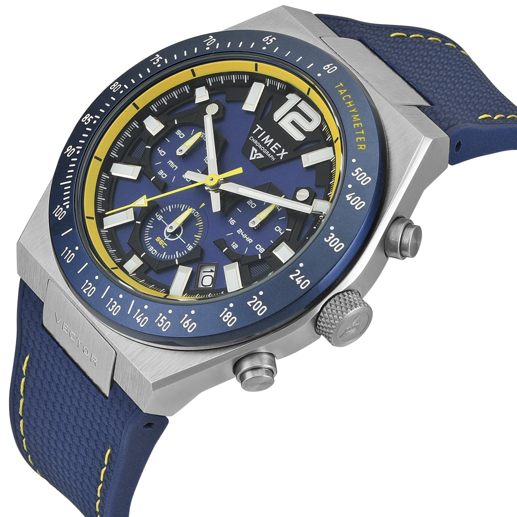 Timex Vector Blue Round Quartz Men Watch