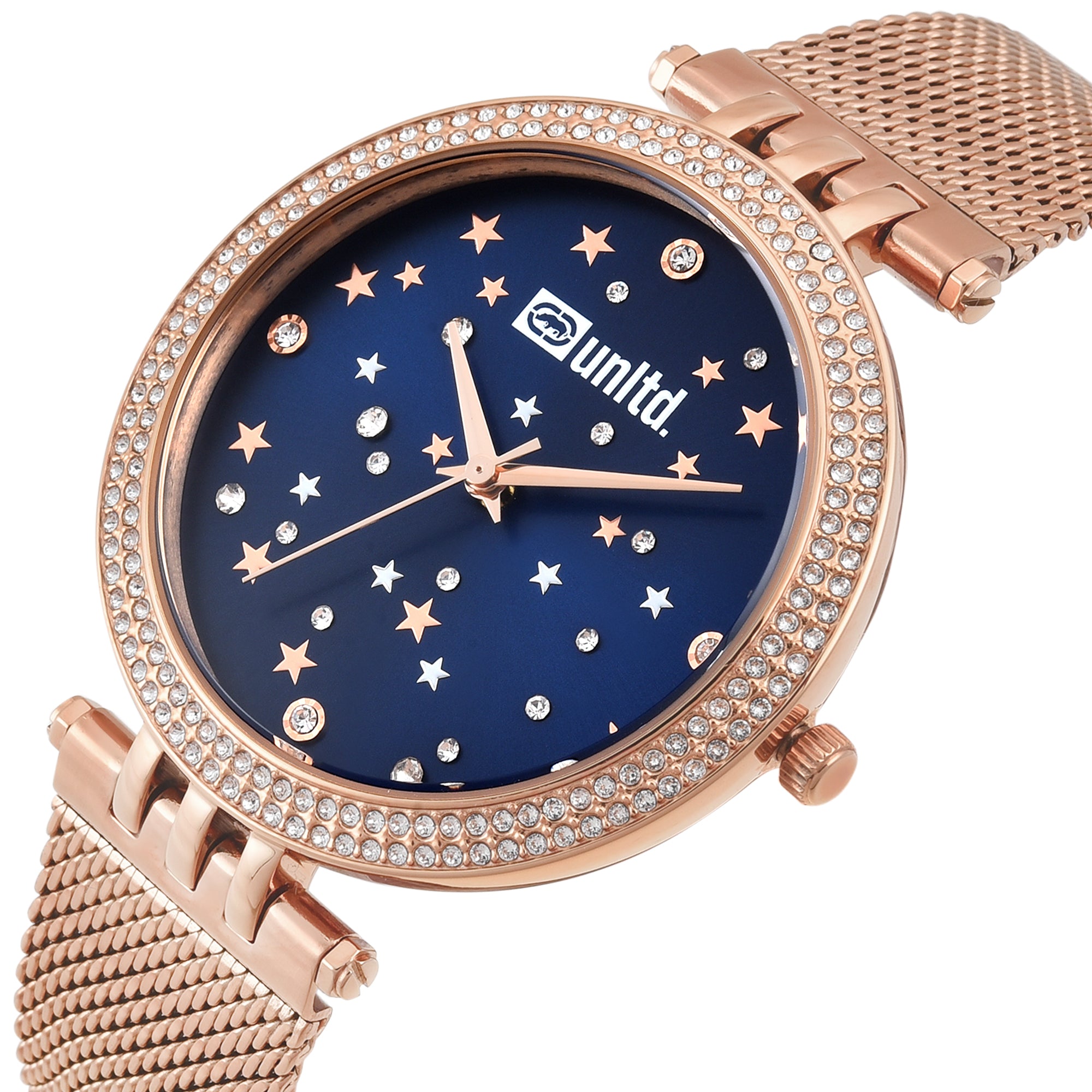 Unltd. By Timex Group Blue Round Dial Quartz Analog Women Watch Watch Unltd.