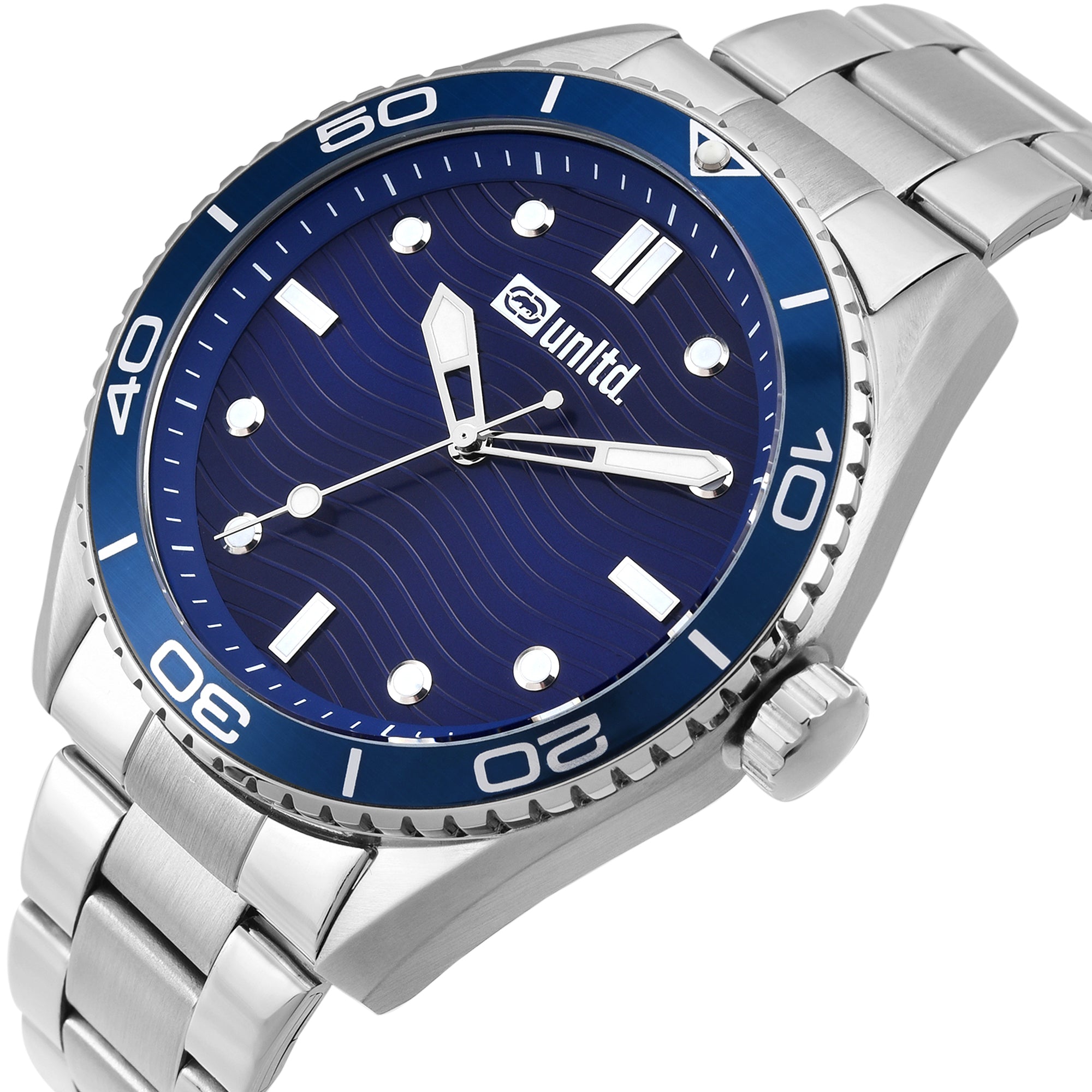 Unltd. By Timex Group Blue Round Dial Quartz Analog Men Watch Watch Unltd.