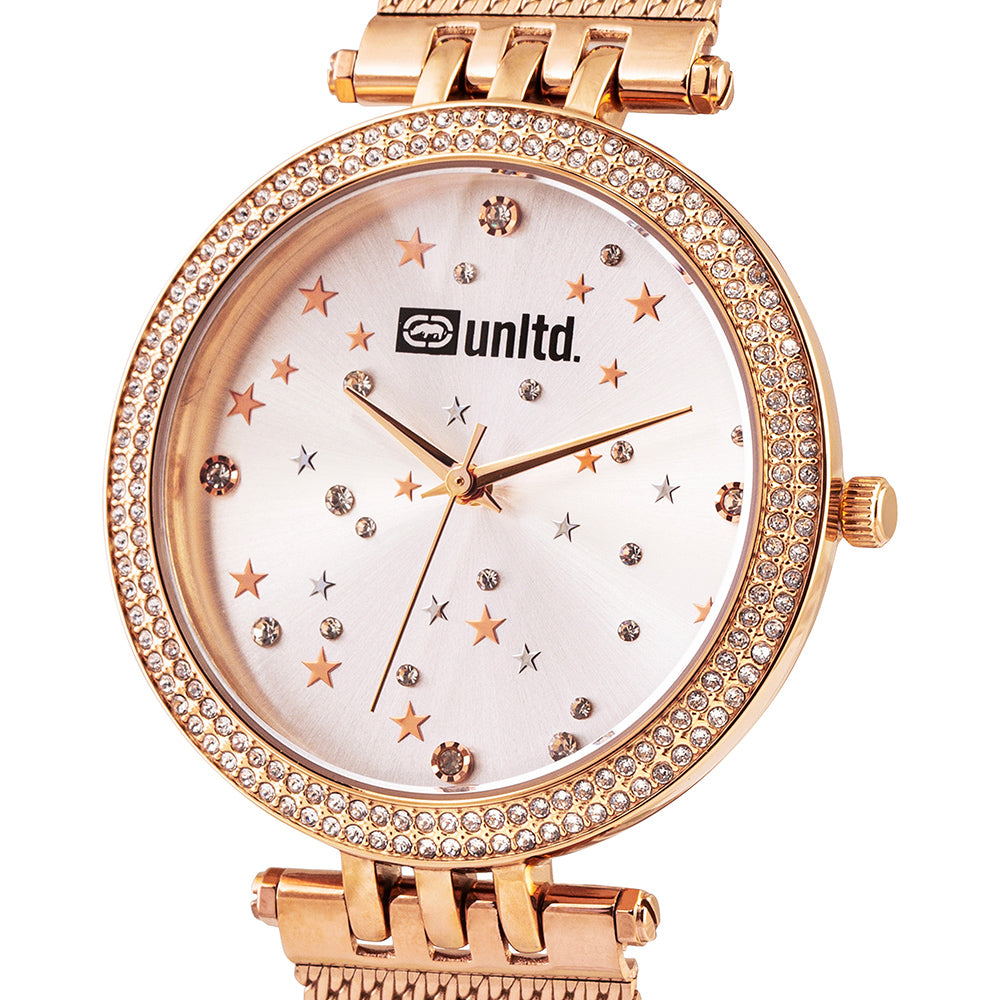 Unltd. By Timex Group Silver Round Dial Quartz Analog Women Watch Watch Unltd.