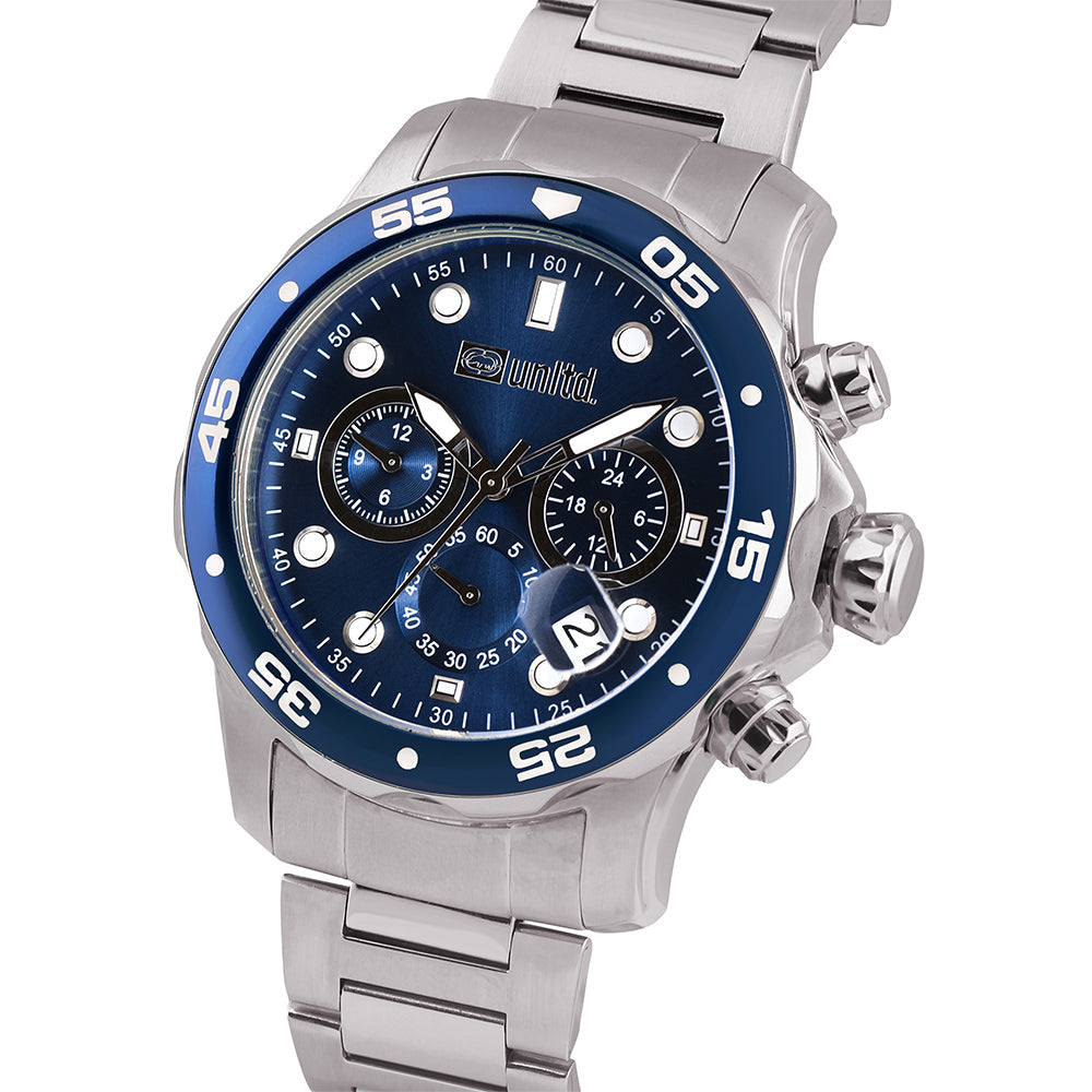 Unltd. By Timex Group Blue Round Dial Quartz Analog Women Watch