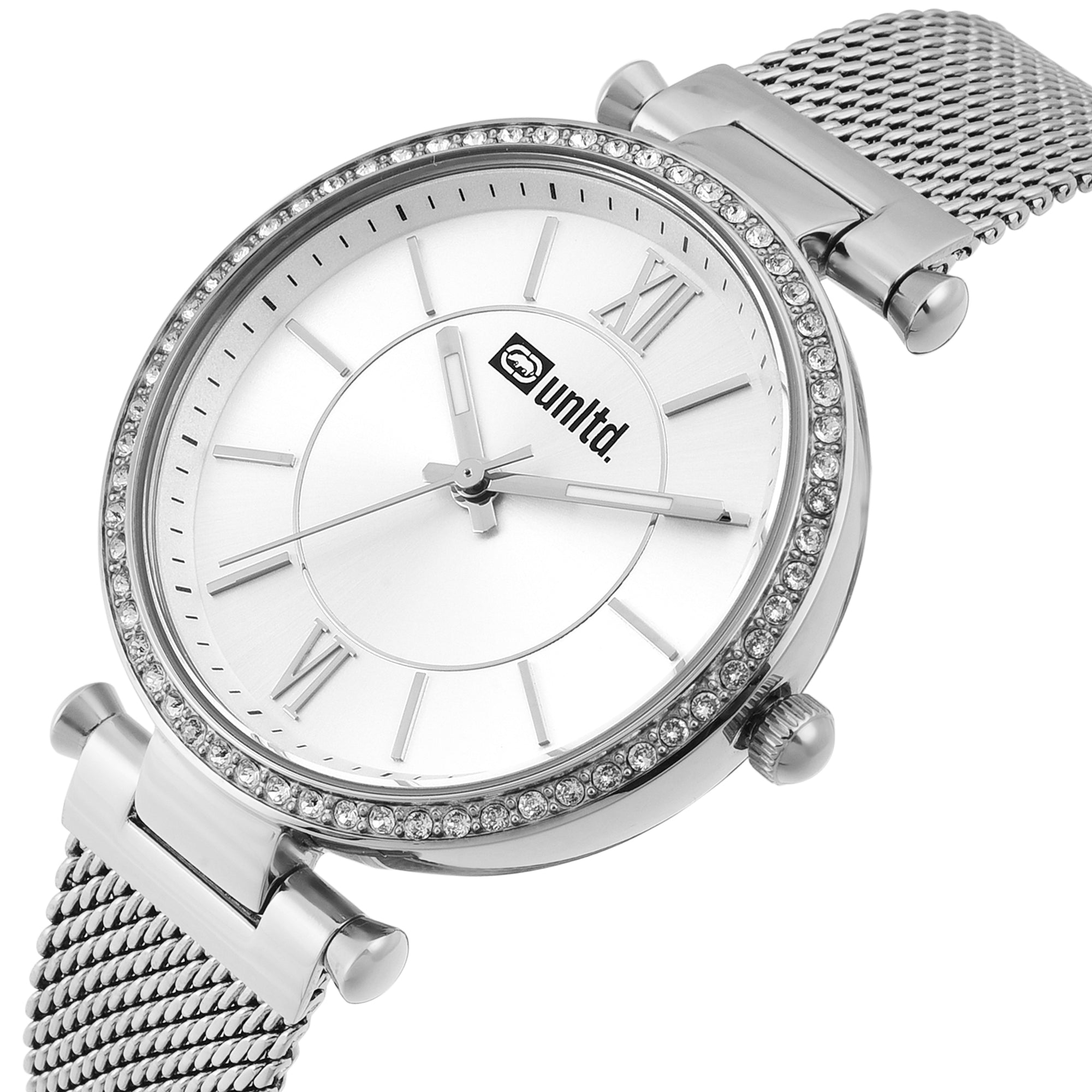 Unltd. By Timex Group Silver Round Dial Quartz Analog Women Watch Watch Unltd.
