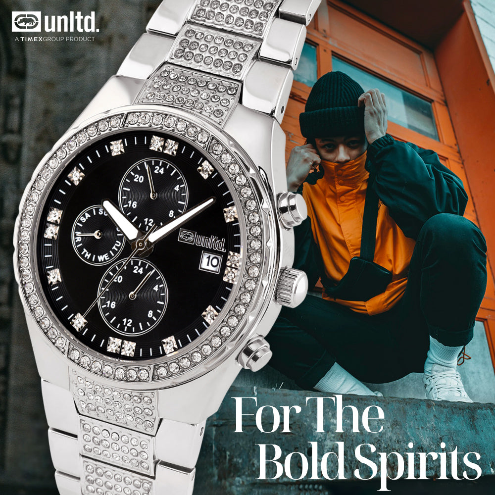 Unltd. By Timex Group Black Round Dial Quartz Analog Men Watch