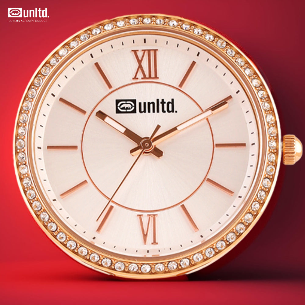 Unltd. By Timex Group Silver Round Dial Quartz Analog Women Watch Watch Unltd.