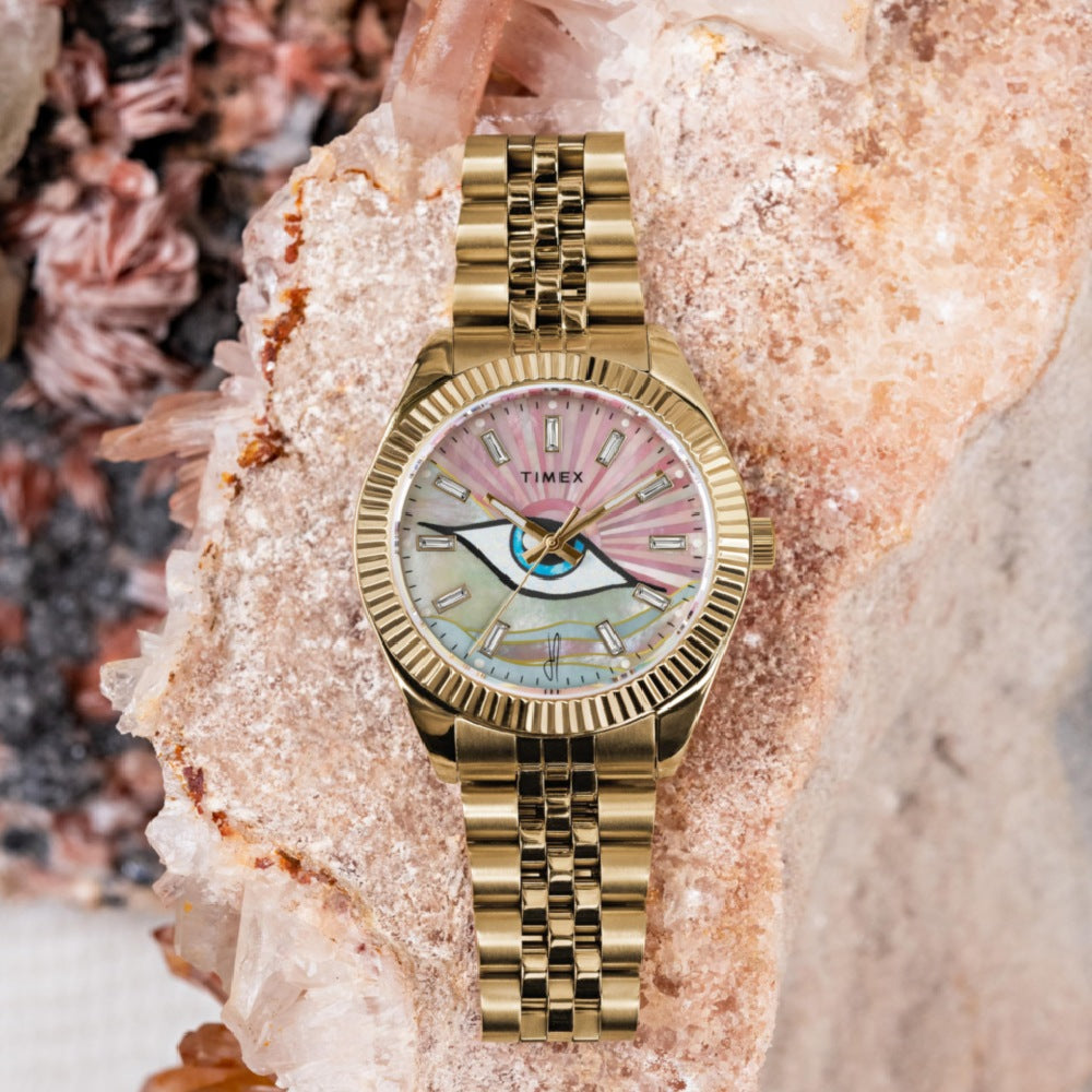 Timex Jacquie Aiche Multicolor Round Quartz Women Watch