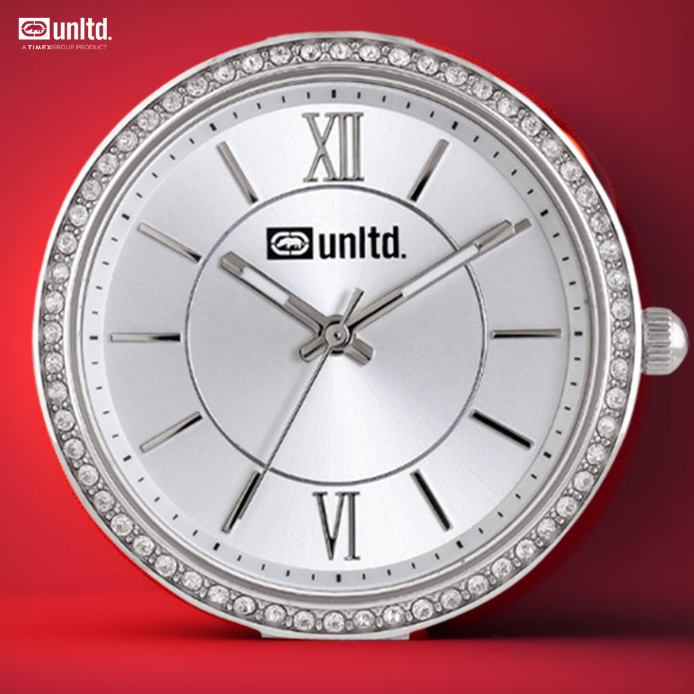 Unltd. By Timex Group Silver Round Dial Quartz Analog Women Watch Watch Unltd.