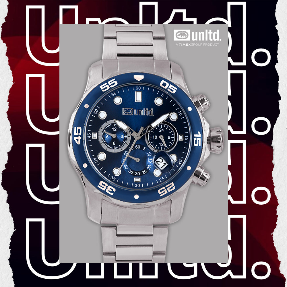 Unltd. By Timex Group Blue Round Dial Quartz Analog Women Watch Watch Unltd.