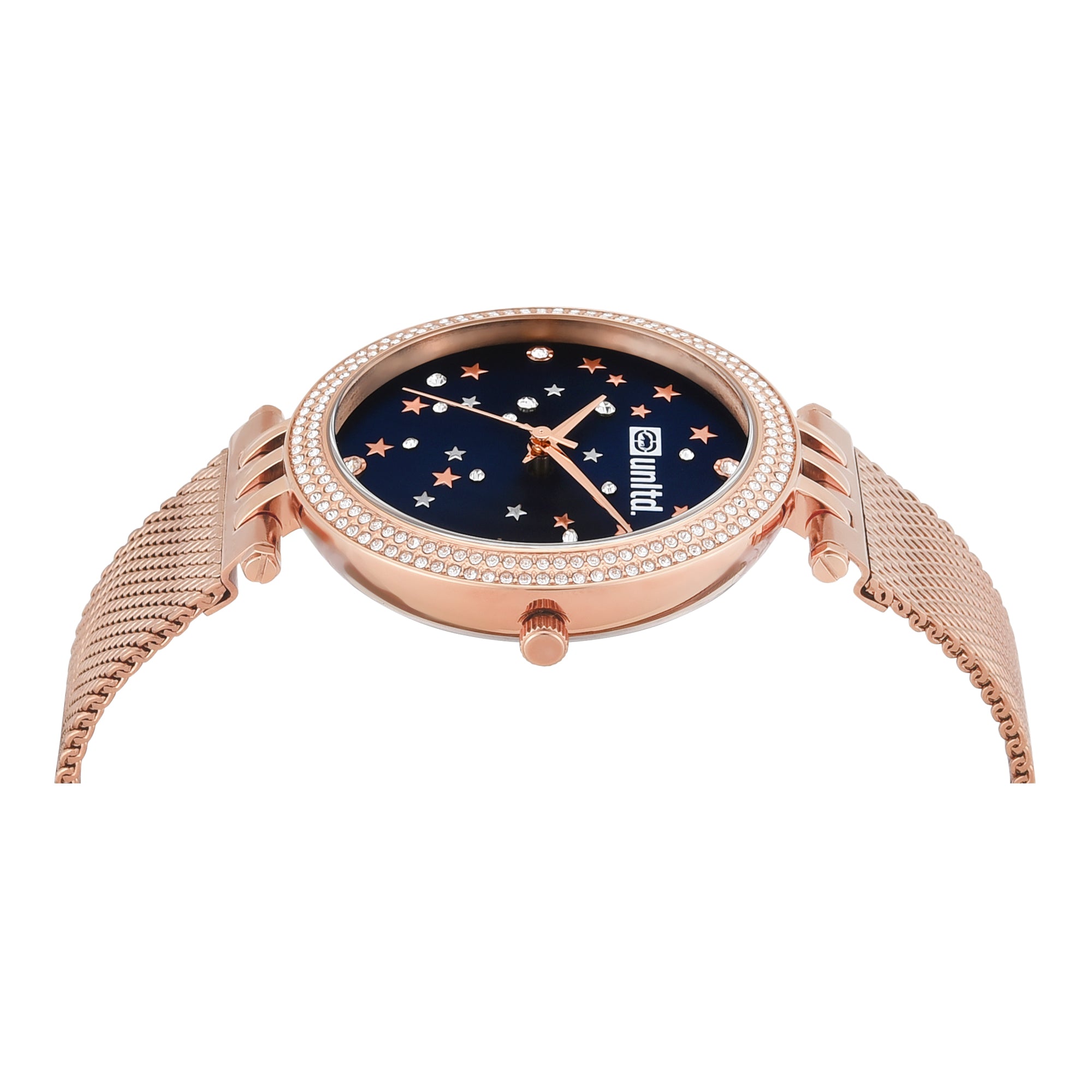 Unltd. By Timex Group Blue Round Dial Quartz Analog Women Watch Watch Unltd.