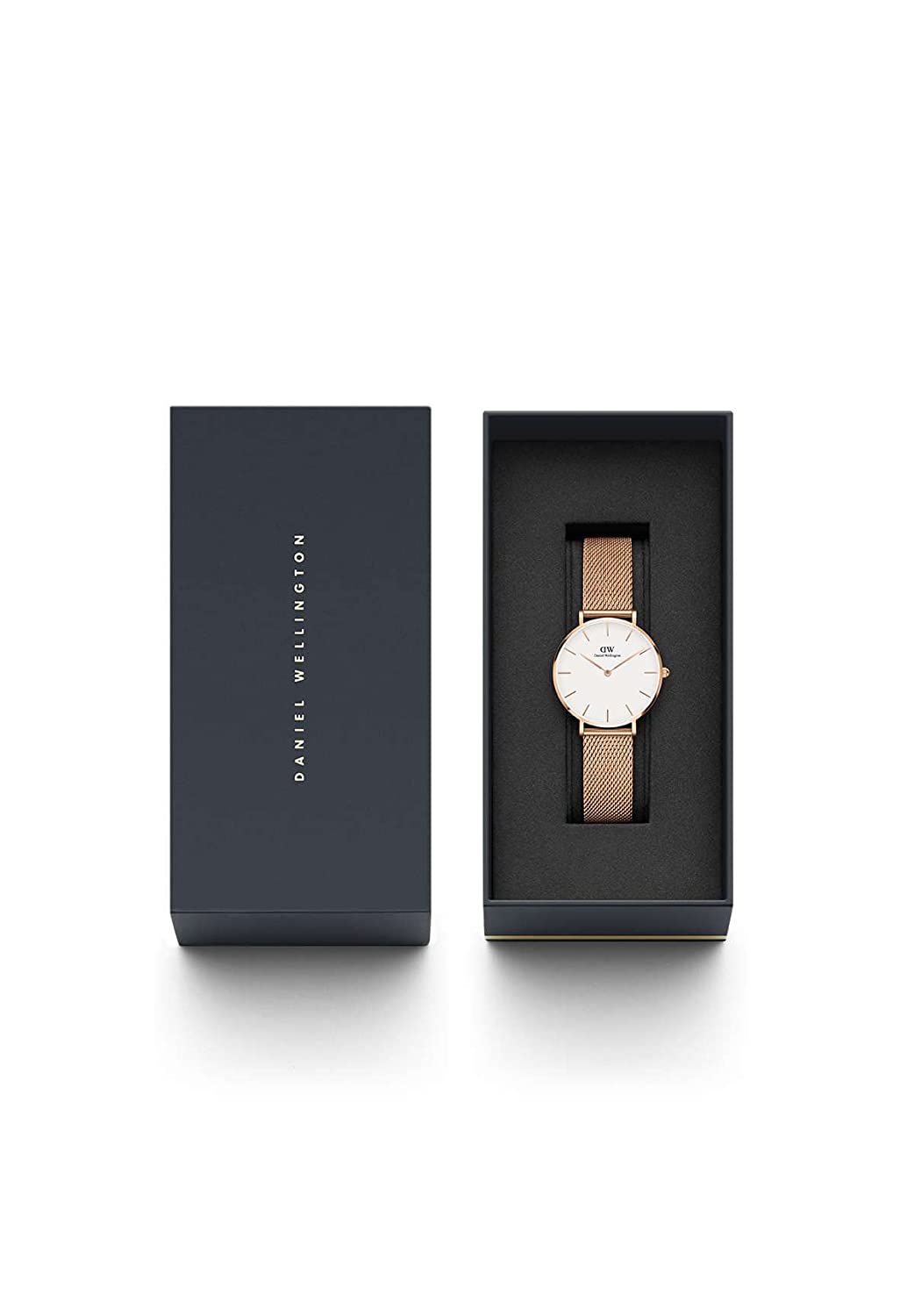 Daniel Wellington Petite Melrose White Dial Round Case Quartz Watch