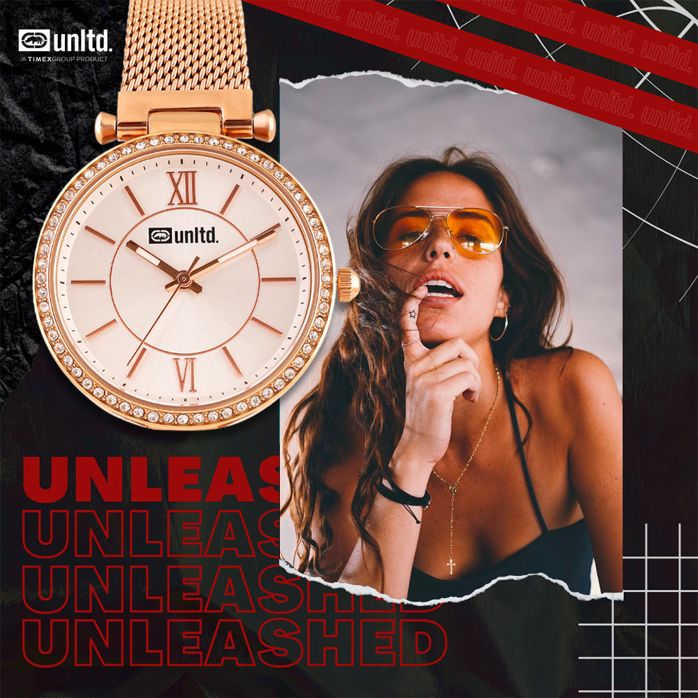 Unltd. By Timex Group Silver Round Dial Quartz Analog Women Watch Watch Unltd.