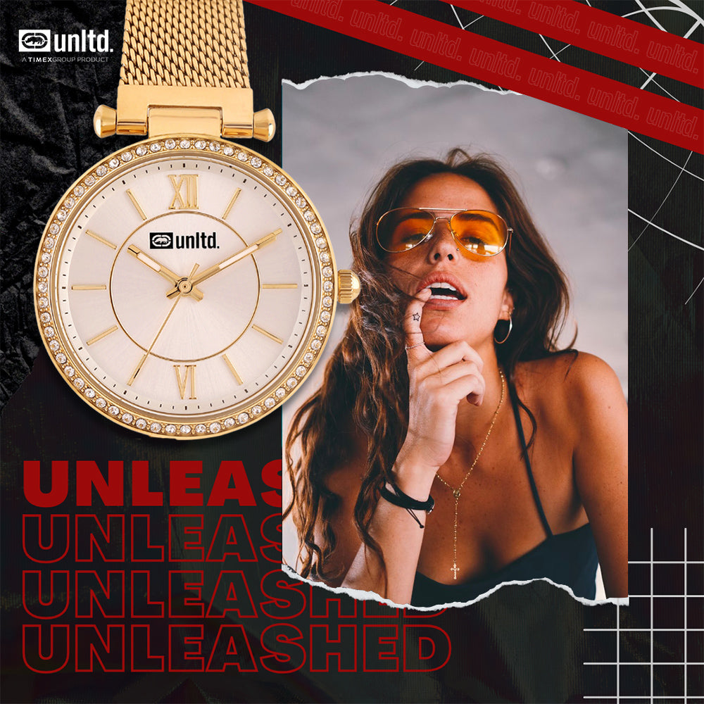 Unltd. By Timex Group Silver Round Dial Quartz Analog Women Watch