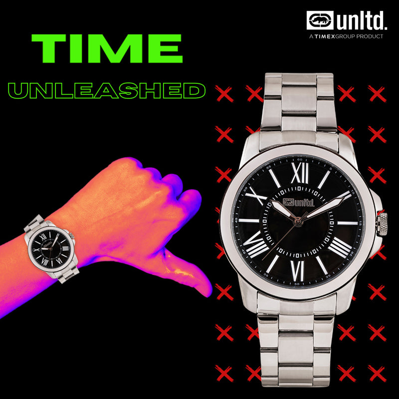 Unltd. By Timex Group Black Round Dial Quartz Analog Men Watch Watch Unltd.