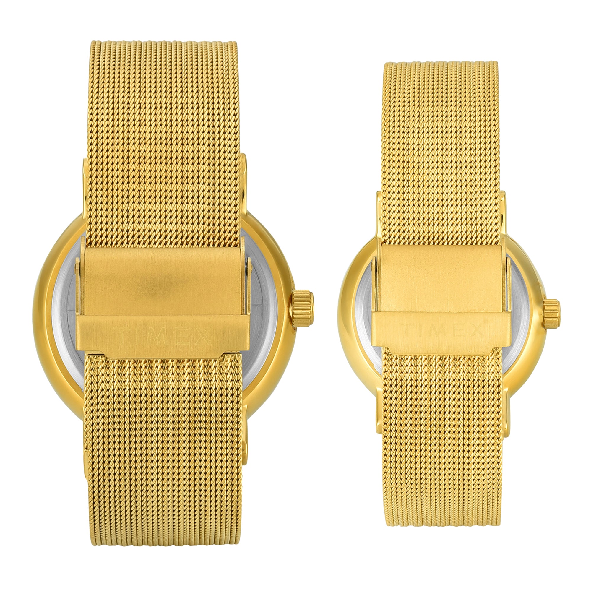 Timex Trendline Round 43mm Green Dial Analog Pair Watch - TW00PR342