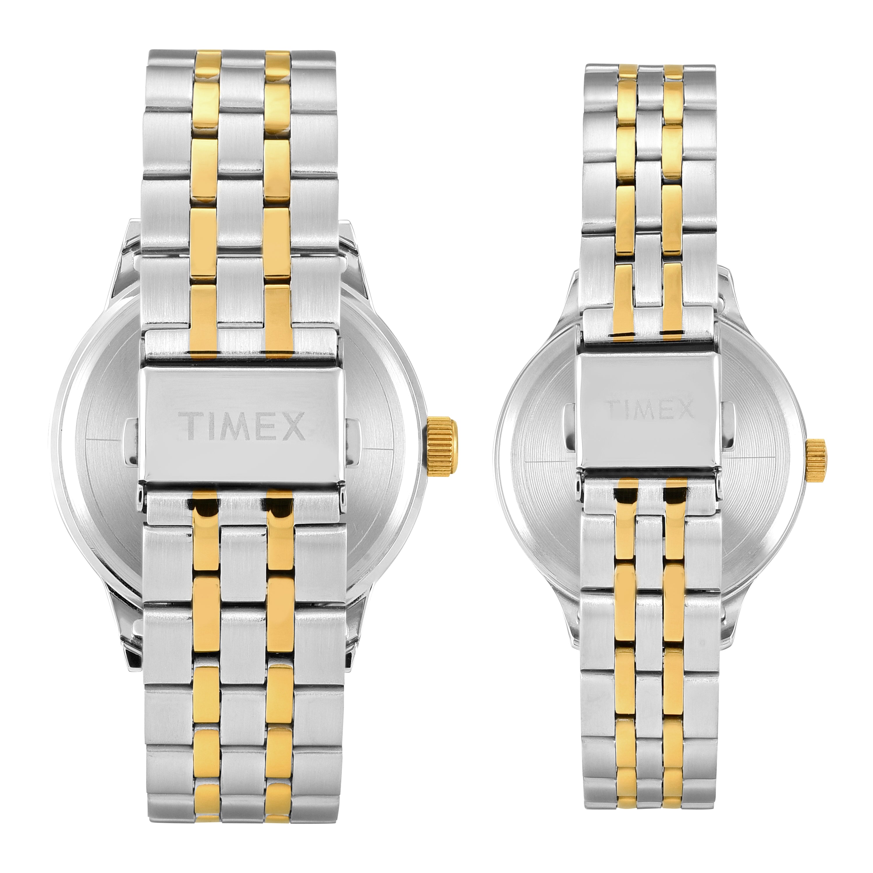 Timex Grey Round Dial Quartz Analog Pairs Watch