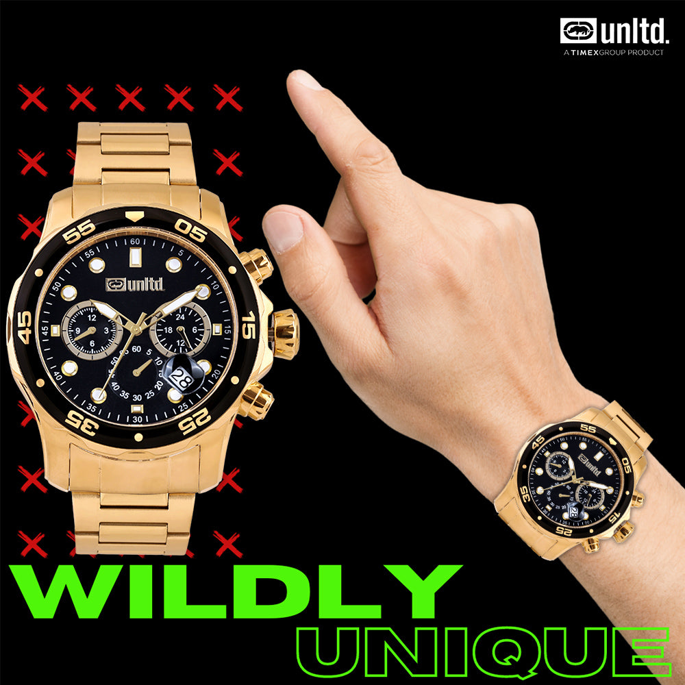 Unltd. By Timex Group Black Round Dial Quartz Analog Women Watch Watch Unltd.