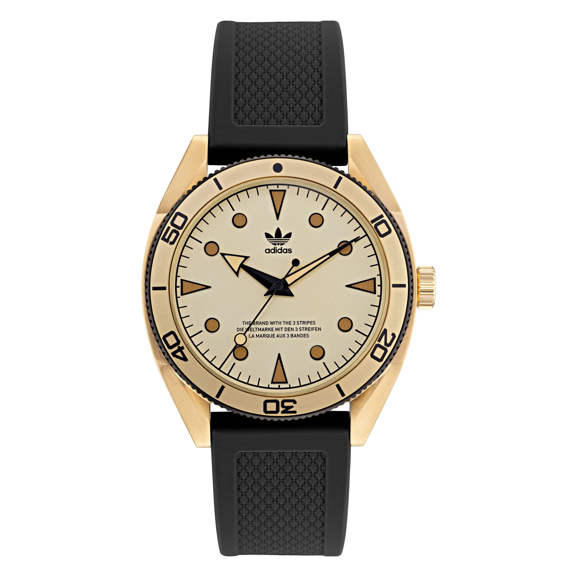 Adidas Originals Gold Round Dial Quartz Analog Unisex Watch Watch Adidas Originals