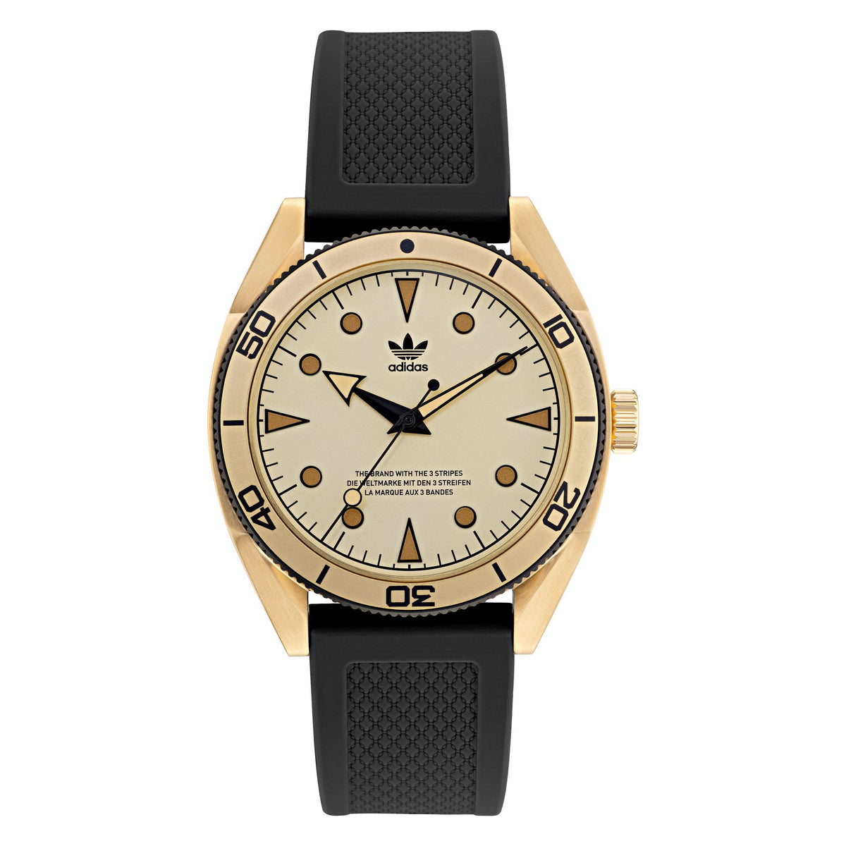 Adidas Originals Gold Round Dial Quartz Analog Unisex Watch