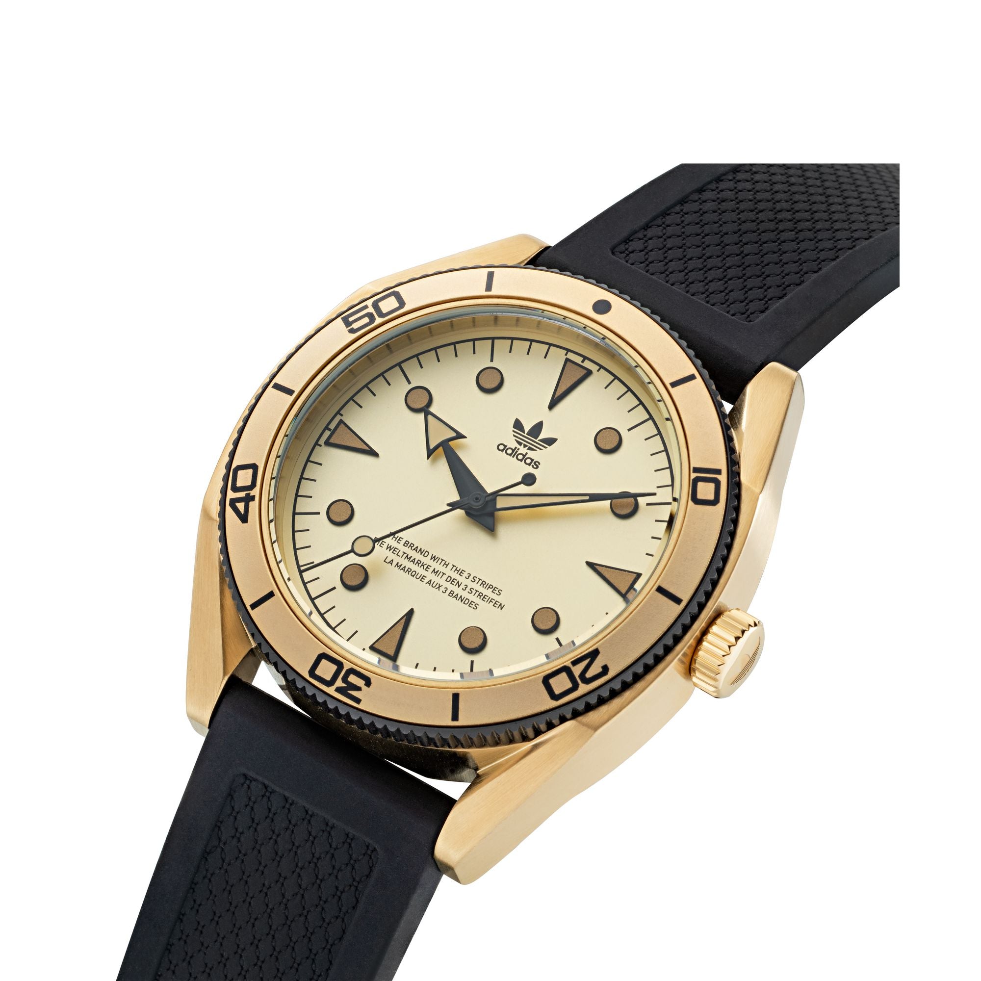 Adidas Originals Gold Round Dial Quartz Analog Unisex Watch Watch Adidas Originals