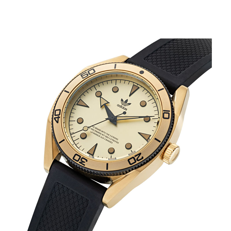 Adidas Originals Gold Round Dial Quartz Analog Unisex Watch Watch Adidas Originals