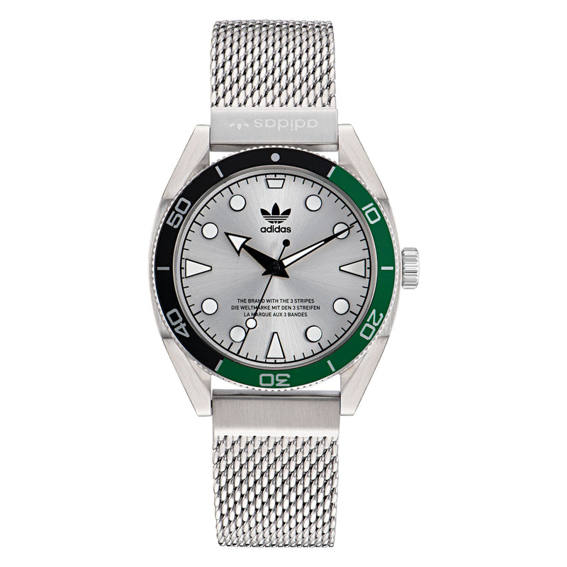 Adidas Originals Silver Round Dial Quartz Analog Unisex Watch Watch Adidas Originals