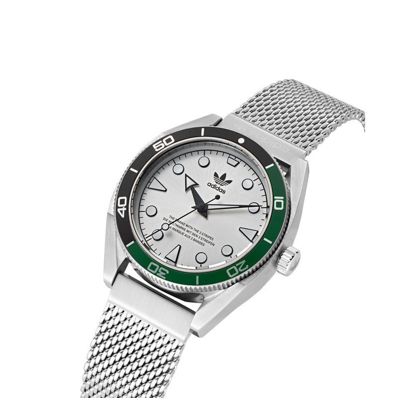Adidas Originals Silver Round Dial Quartz Analog Unisex Watch Watch Adidas Originals