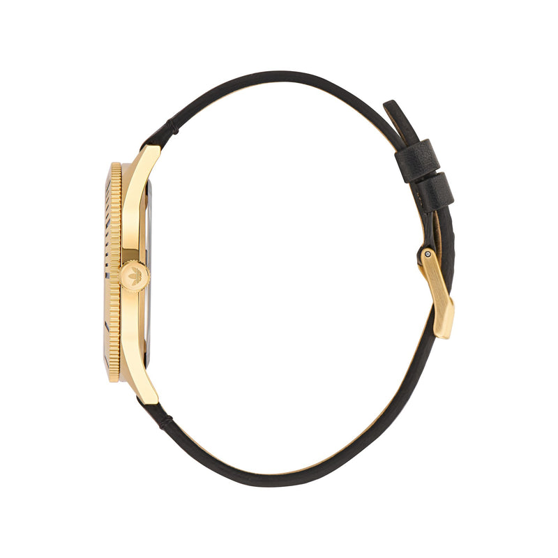 Adidas Originals Gold Round Dial Quartz Analog Unisex Watch Watch Adidas Originals
