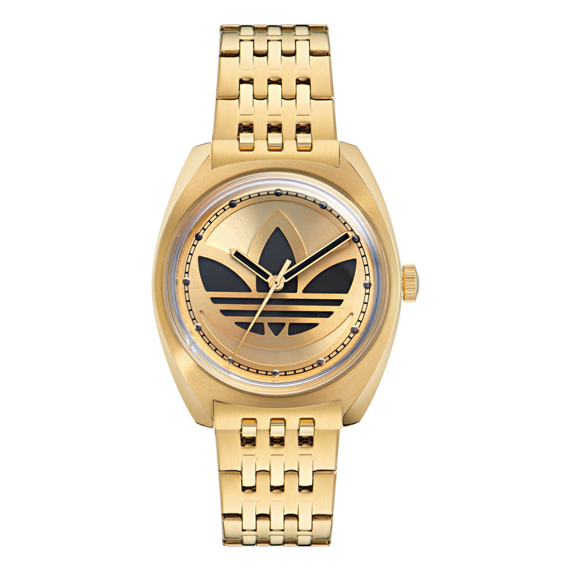 Adidas Originals Gold Round Dial Quartz Analog Unisex Watch Watch Adidas Originals