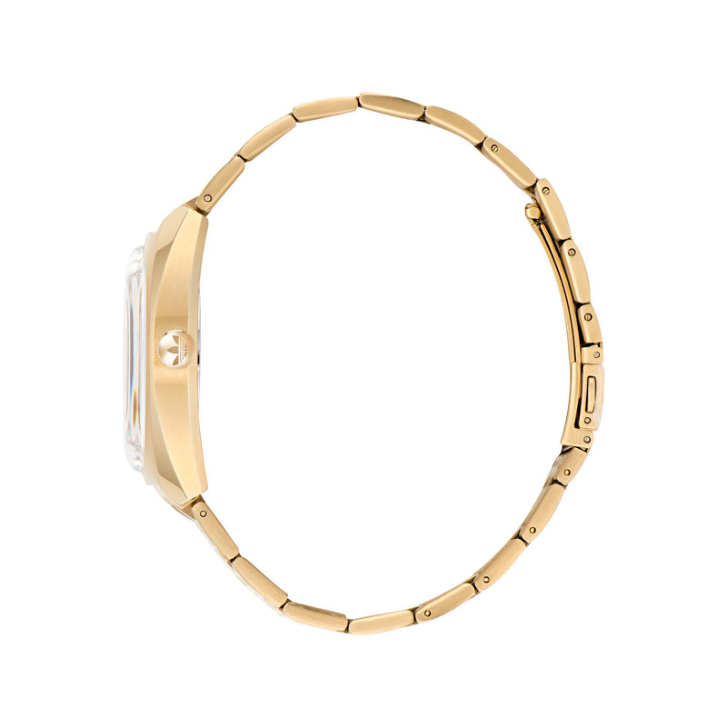 Adidas Originals Gold Round Dial Quartz Analog Unisex Watch Watch Adidas Originals
