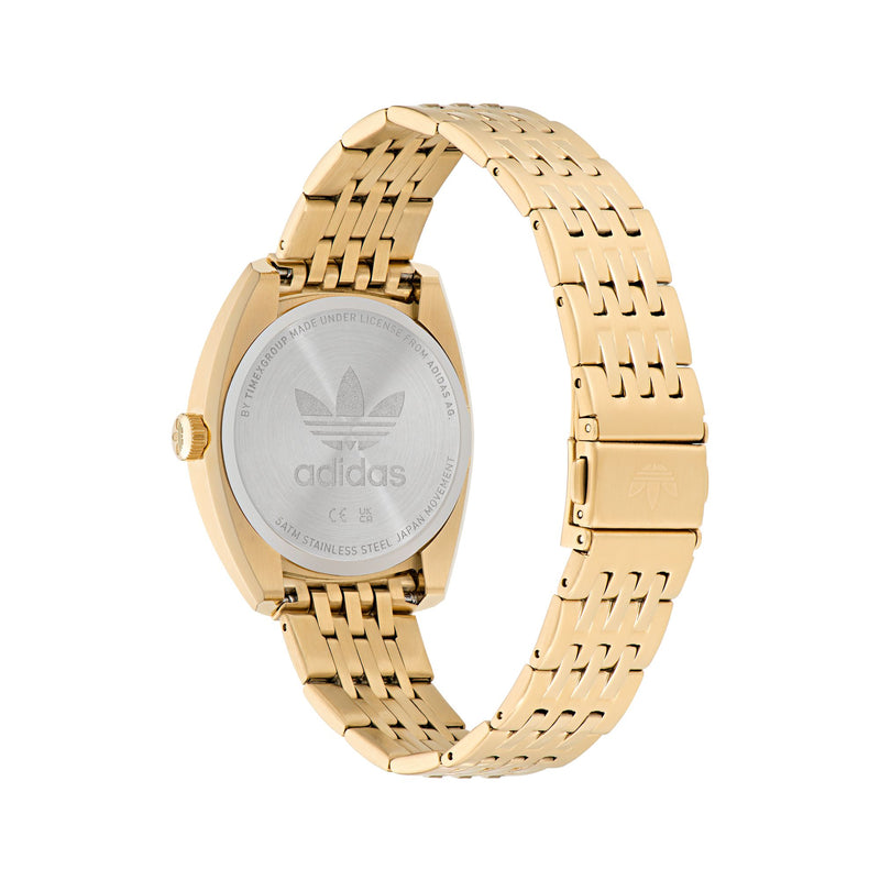 Adidas Originals Gold Round Dial Quartz Analog Unisex Watch Watch Adidas Originals
